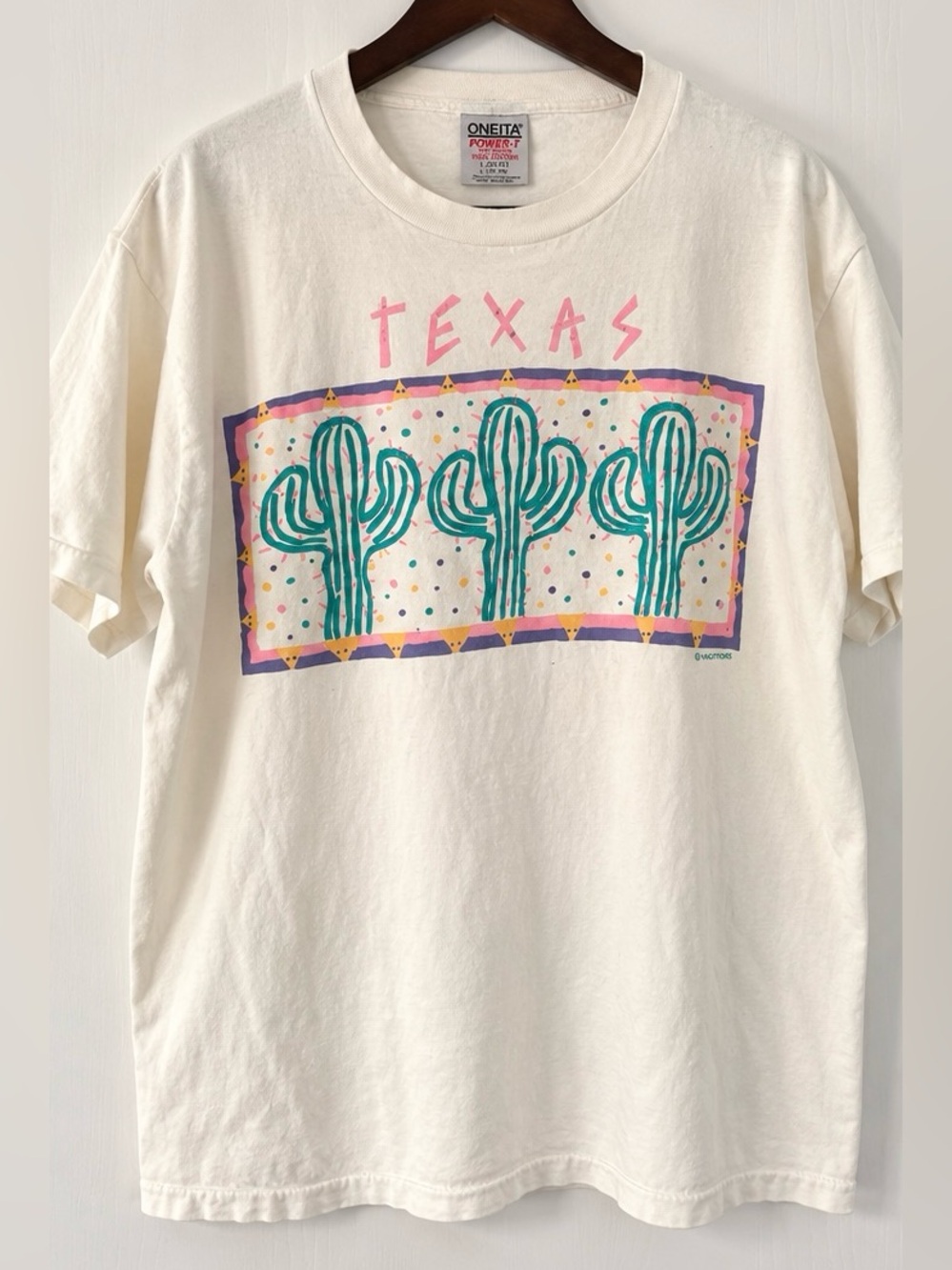 Vintage Texas Cactus Graphic Tee ONEITA Power-T L
